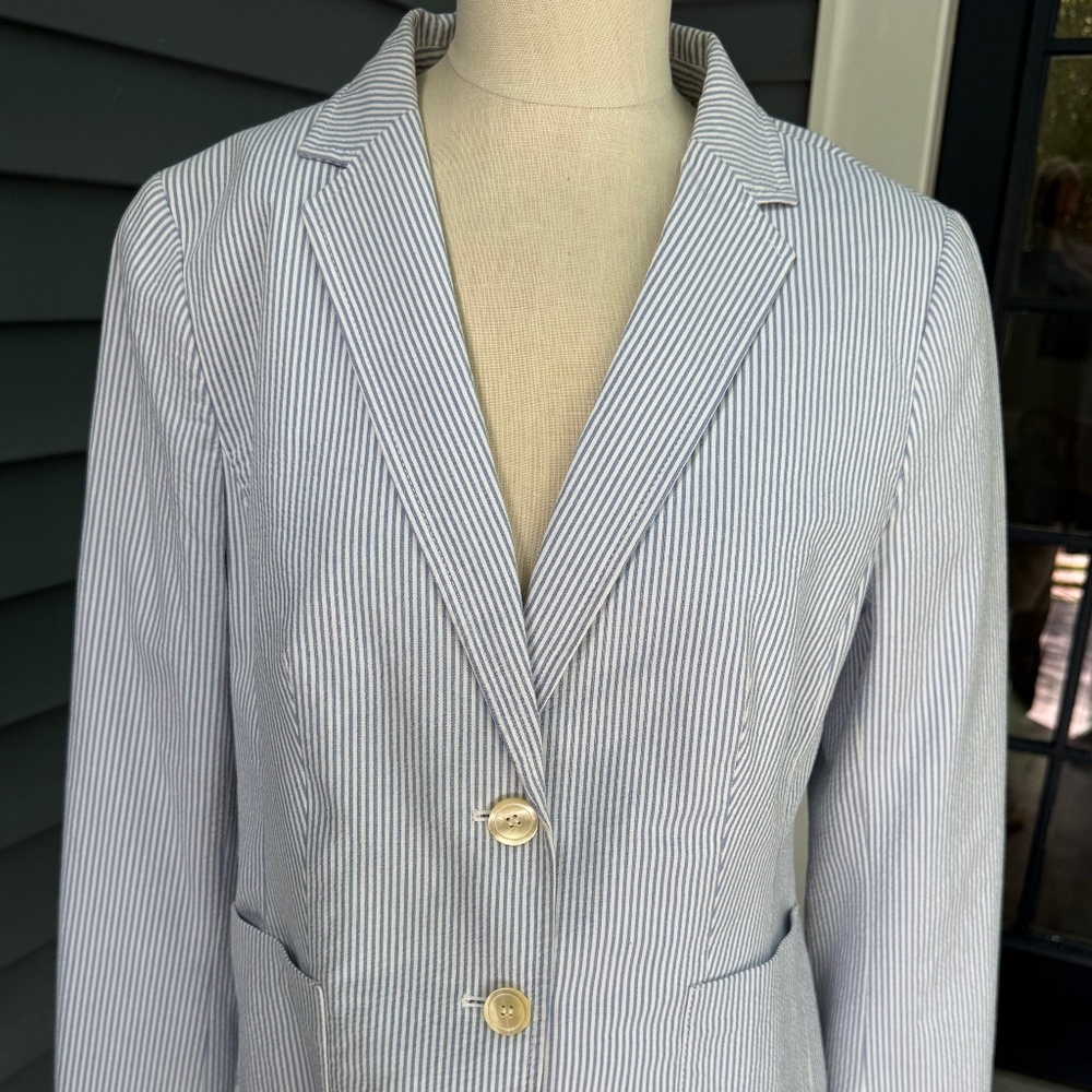 Talbots Seersucker Jacket